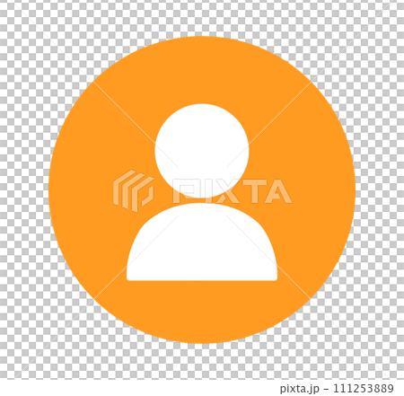 simple orange user icon simple orange user icon 111253889