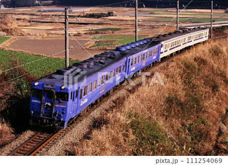 1996年日豊本線田野駅付近を走る急行えびの 111254069