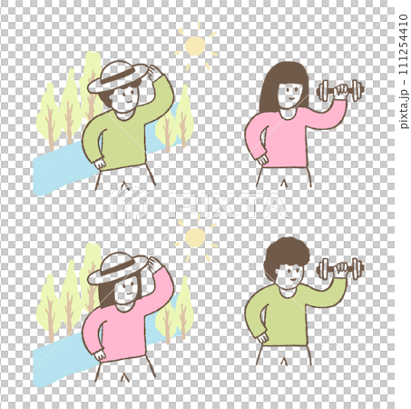 女子 女の子 女児 111254410