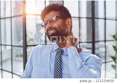 He has shoulder neck and back pain Working hard and overtime too much going to symptom office syndrome 111254658
