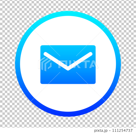 blue gradient email icon 111254737