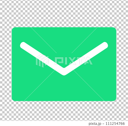 simple green email icon simple green email icon 111254766