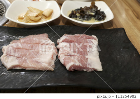 South Korean bbq. pork shoulder butt 111254902