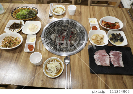 South Korean bbq. pork shoulder butt 111254903