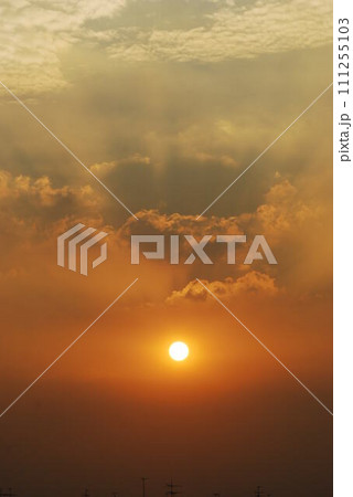 Scenic view dramatic beautiful sunset sky. Natural Sunset Sunrise on meadow silhouette shadow dark land. Vibrant dramatic sky on sunset, dawn, sunrise in Countryside. Landscape Colorful Sky At Sunset Scenic view dramatic beautiful sunset sky. Natural Sunset Sunrise on meadow silhouette shadow dark land. Vibrant dramatic sky on sunset, dawn, sunrise in Countryside. Landscape Colorful Sky At Sunset 111255103