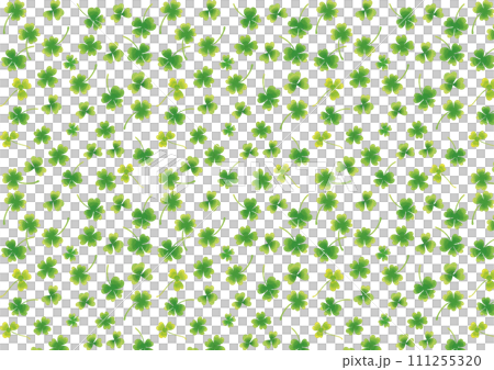 Watercolor style clover pattern Watercolor style clover pattern 111255320