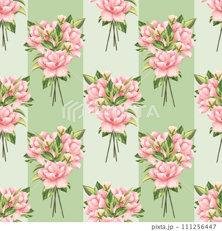 Floral seamless pattern background. Seamless pattern with pink flowers 111256447