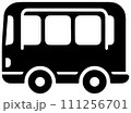 シンプルなバスのアイコン 111256701