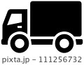 トラックのシンプルなアイコン 111256732