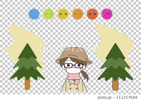 預防花粉症的婦女 預防花粉症的婦女 111257688