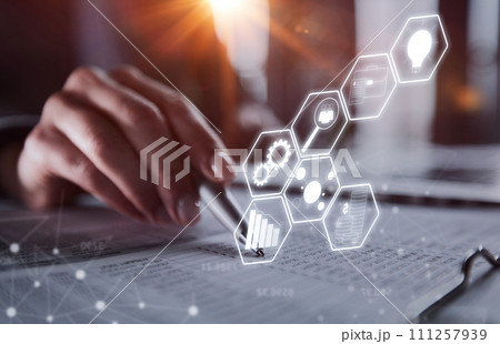 analyzing income charts and graphs. Close up.Business analysis and strategy concept. analyzing income charts and graphs. Close up.Business analysis and strategy concept. 111257939