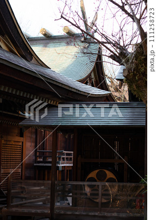 東京上野の花園神社です。外国の方が多く人気スポットです 東京上野の花園神社です。外国の方が多く人気スポットです 111258723