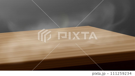 Wooden board with dust effect 111259234