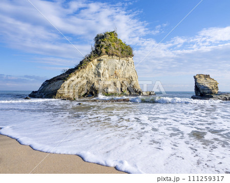 千葉県いすみ市の夫婦岩（親子岩） 111259317