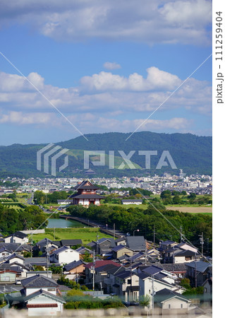 奈良市観光地一望・西大寺より望む 111259404