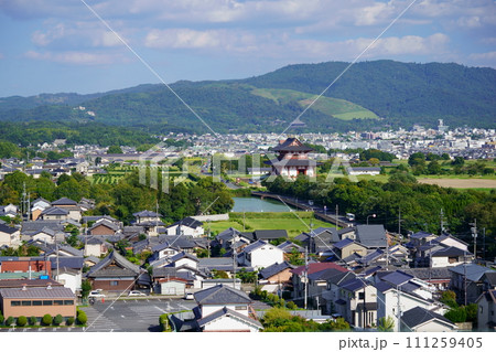 奈良市観光地一望・西大寺より望む 111259405