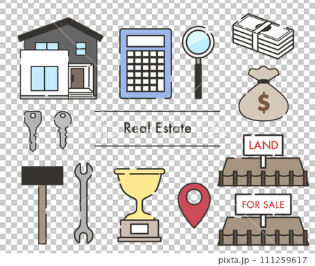 Real estate illustration set 111259617
