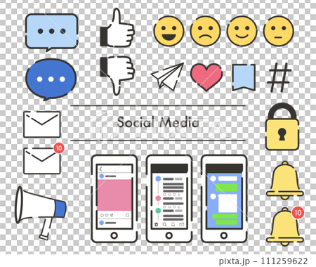 SNS相關插圖集 SNS相關插圖集 111259622