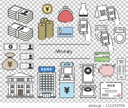 Illustration set about money 111259704