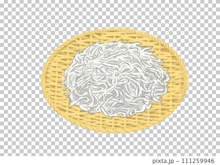 銀魚插圖，簡單的配料，漏杓鍋炒銀魚 111259946