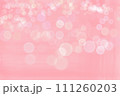 淡いピンク系に光のボケ入り　背景素材 111260203