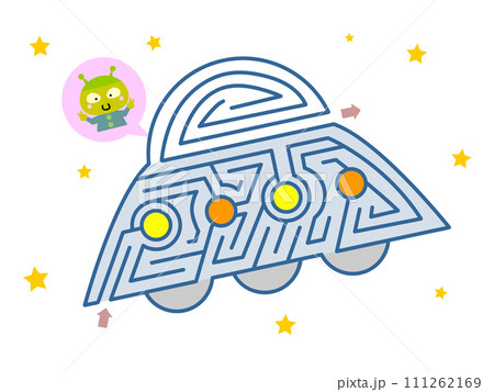 可愛いUFOの迷路 可愛いUFOの迷路 111262169