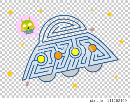 可愛いUFOの迷路 可愛いUFOの迷路 111262169