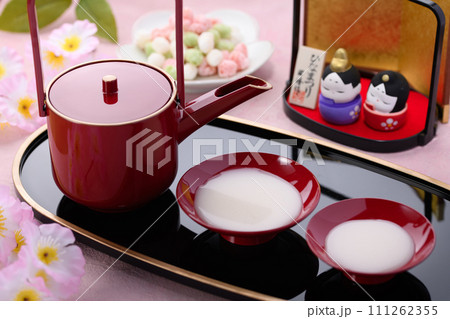 甘酒とひなあられ 甘酒とひなあられ 111262355