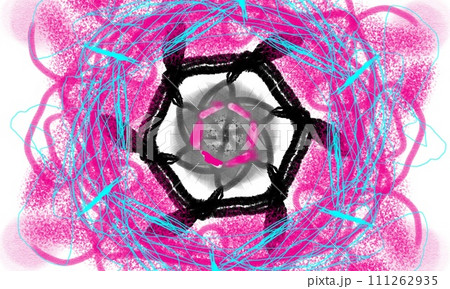 Colorful Modern Explosion. Multi Colored Abstract Background of the Flower. 111262935
