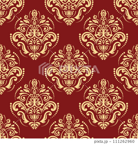 Orient Damask Seamless Vector Wallpaper With Arabesques Orient Damask Seamless Vector Wallpaper With Arabesques 111262960