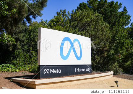 メタ看板（アメリカ・シリコンバレー） 111263115