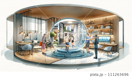 VR housing showroom 111263696