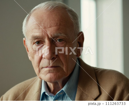 Lonely elderly man. 111263733