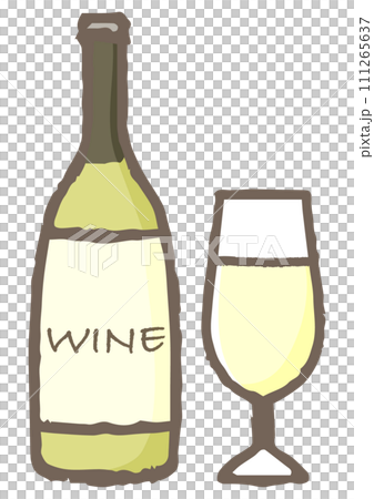 簡單可愛的紅酒插畫 簡單可愛的紅酒插畫 111265637