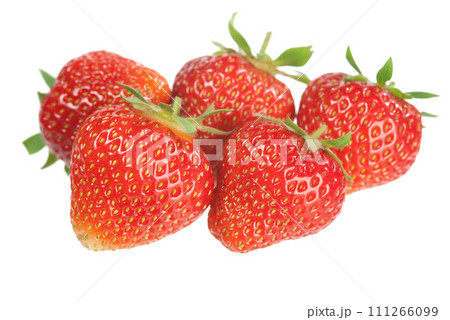 Strawberries on white 111266099