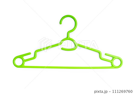 green plastic clothes hanger green plastic clothes hanger 111269760