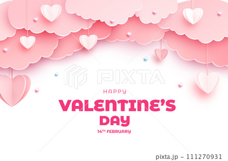 Valentine's Day background, Happy Valentine's Day banner 111270931