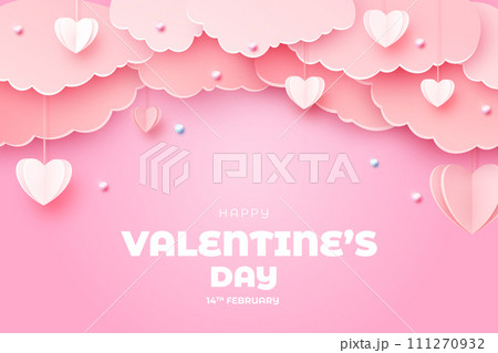 Valentine's Day background, Happy Valentine's Day banner 111270932