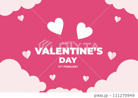 Valentine's Day background, Happy Valentine's Day banner 111270949