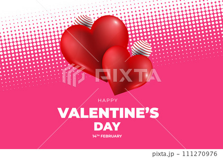 Valentine's Day background, Happy Valentine's Day banner 111270976