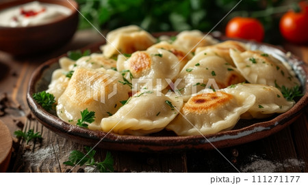 Traditional russian dumplings 111271177
