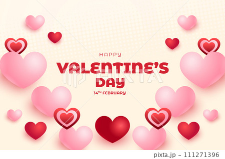 Happy Valentine's Day background, Happy Valentine's Day love banner 111271396