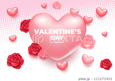 Happy Valentine's Day background, Happy Valentine's Day love banner Happy Valentine's Day background, Happy Valentine's Day love banner 111271452