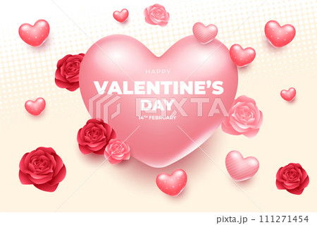 Happy Valentine's Day background, Happy Valentine's Day love banner Happy Valentine's Day background, Happy Valentine's Day love banner 111271454