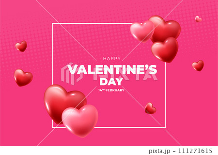 Happy Valentine's Day background, Happy Valentine's Day love banner 111271615
