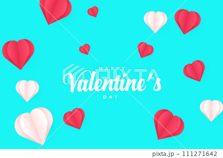 Happy Valentine's Day background, Happy Valentine's Day love banner 111271642