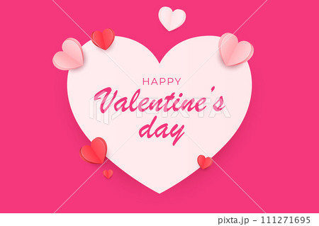 Happy Valentine's Day background, Happy Valentine's Day love banner 111271695