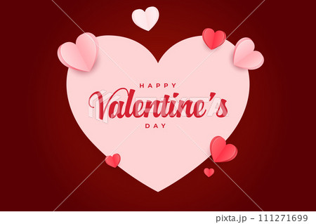 Happy Valentine's Day background, Happy Valentine's Day love banner 111271699