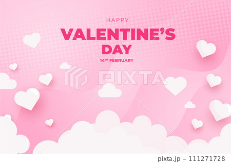Happy Valentine's Day background, Happy Valentine's Day love banner 111271728