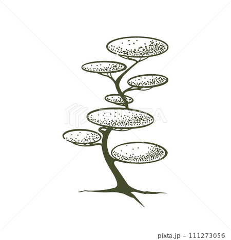 Topiary pictogram vector sketch shearing plants icon 10 Topiary pictogram vector sketch shearing plants icon 10 111273056